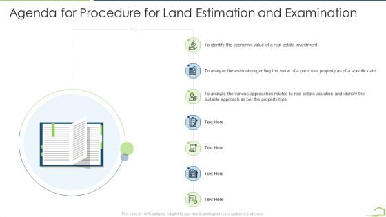 Agenda For Procedure For Land Estimation And Examination Professional PDF Agenda For Procedure For Land Estimation And Examination Professional PDF