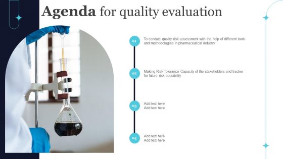 Agenda For Quality Evaluation Ppt PowerPoint Presentation File Outline PDF Agenda For Quality Evaluation Ppt PowerPoint Presentation File Outline PDF