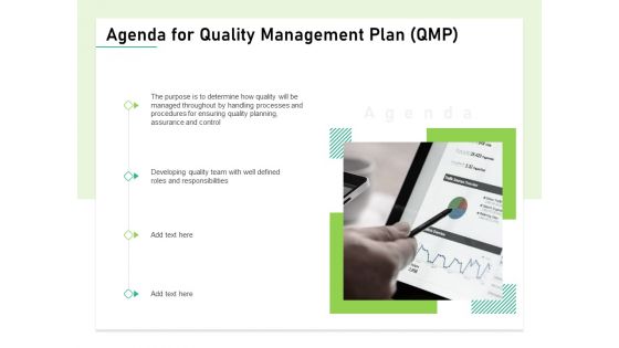 Agenda For Quality Management Plan QMP Topics PDF