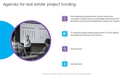 Agenda For Real Estate Project Funding Structure PDF