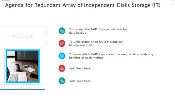 Agenda For Redundant Array Of Independent Disks Storage IT Guidelines PDF