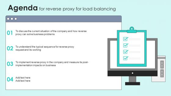 Agenda For Reverse Proxy For Load Balancing Formats PDF