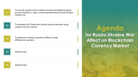 Agenda For Russia Ukraine War Affect On Blockchain Currency Market Graphics PDF Agenda For Russia Ukraine War Affect On Blockchain Currency Market Graphics PDF