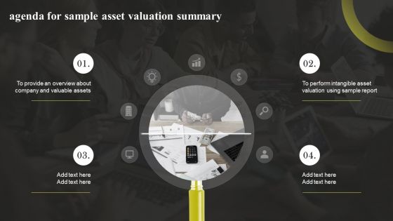 Agenda For Sample Asset Valuation Summary Summary PDF Agenda For Sample Asset Valuation Summary Summary PDF