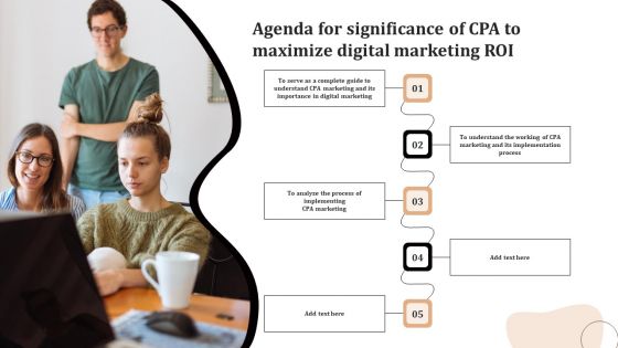 Agenda For Significance Of CPA To Maximize Digital Marketing ROI Brochure PDF