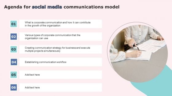 Agenda For Social Media Communications Model Download PDF