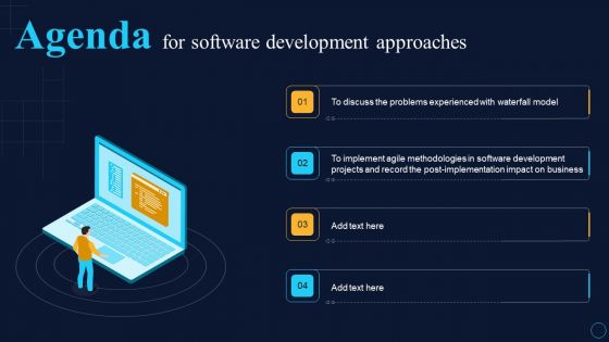 Agenda For Software Development Approaches Structure PDF