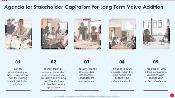 Agenda For Stakeholder Capitalism For Long Term Value Addition Mockup PDF Agenda For Stakeholder Capitalism For Long Term Value Addition Mockup PDF