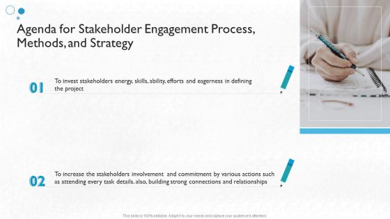 Agenda For Stakeholder Engagement Process Methods And Strategy Themes PDF