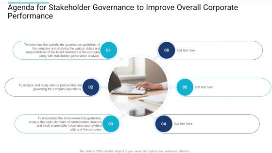 Agenda For Stakeholder Governance To Improve Overall Corporate Performance Summary PDF Agenda For Stakeholder Governance To Improve Overall Corporate Performance Summary PDF