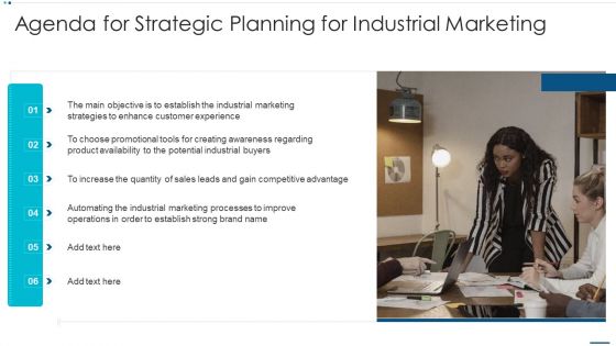 Agenda For Strategic Planning For Industrial Marketing Microsoft PDF