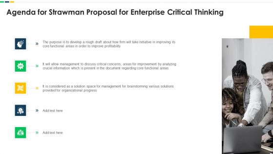Agenda For Strawman Proposal For Enterprise Critical Thinking Designs PDF Agenda For Strawman Proposal For Enterprise Critical Thinking Designs PDF