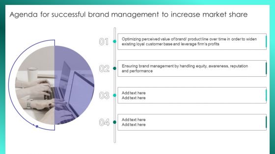 Agenda For Successful Brand Management To Increase Market Share Background PDF