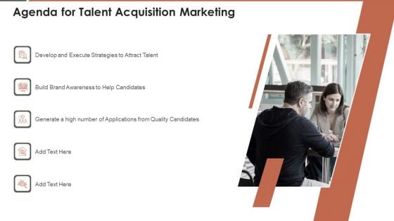 Agenda For Talent Acquisition Marketing Structure PDF