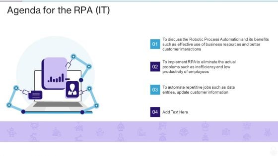 Agenda For The RPA IT Ppt Model Elements PDF
