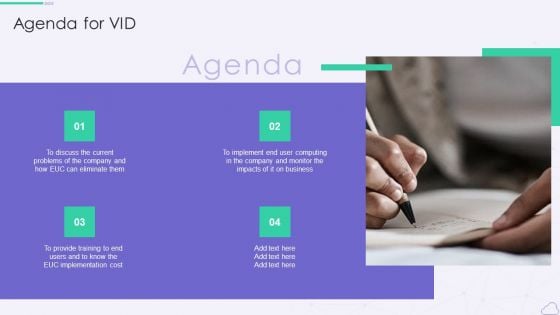 Agenda For VID Designs PDF Agenda For VID Designs PDF