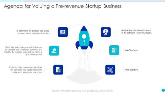 Agenda For Valuing A Pre Revenue Startup Business Clipart PDF Agenda For Valuing A Pre Revenue Startup Business Clipart PDF