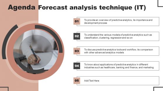 Agenda Forecast Analysis Technique IT Sample PDF