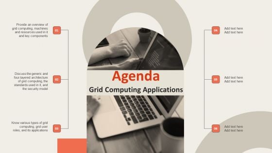Agenda Grid Computing Applications Icons PDF