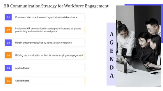 Agenda HR Communication Strategy For Workforce Engagement Rules PDF