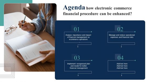 Agenda How Electronic Commerce Financial Procedure Can Be Enhanced Formats PDF