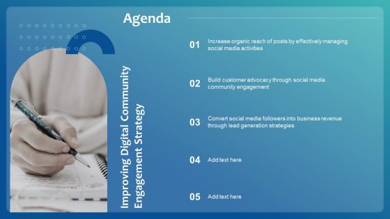 Agenda Improving Digital Community Engagement Strategy Formats PDF