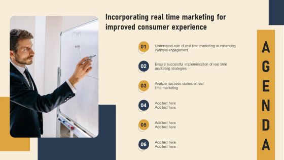 Agenda Incorporating Real Time Marketing For Improved Consumer Experience Rules PDF