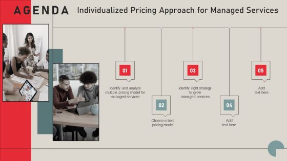 Agenda Individualized Pricing Approach For Managed Services Designs PDF