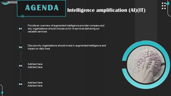 Agenda Intelligence Amplification AI IT Download PDF