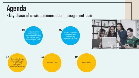 Agenda Key Phase Of Crisis Communication Management Plan Sample PDF