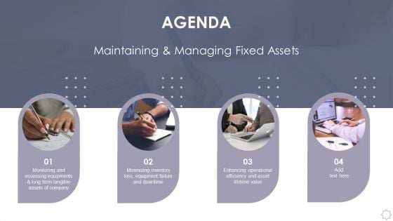 Agenda Maintaining And Managing Fixed Assets Summary PDF Agenda Maintaining And Managing Fixed Assets Summary PDF