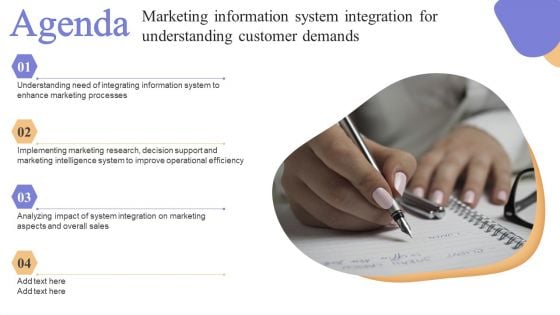 Agenda Marketing Information System Integration Understanding Customer Demands Guidelines PDF
