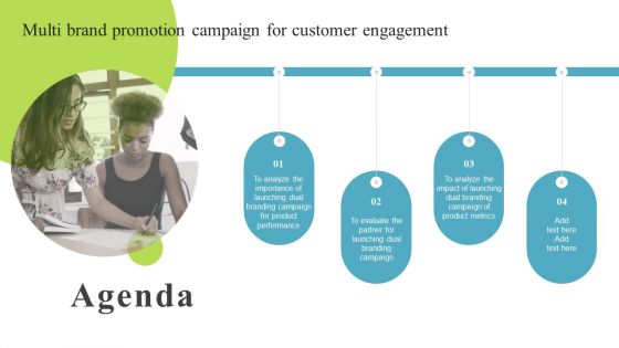 Agenda Multi Brand Promotion Campaign For Customer Engagement Professional PDF