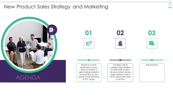 Agenda New Product Sales Strategy And Marketing Elements PDF