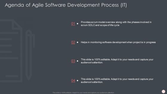 Agenda Of Agile Software Development Process It Rules PDF