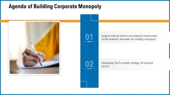 Agenda Of Building Corporate Monopoly Elements PDF