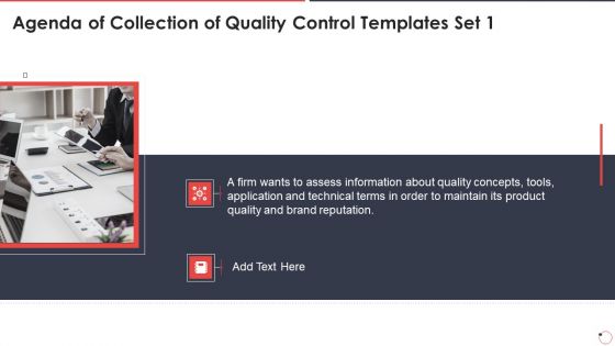 Agenda Of Collection Of Quality Control Templates Set 1 Ppt Summary Outfit PDF