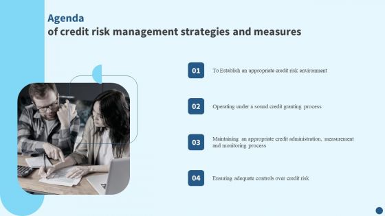 Agenda Of Credit Risk Management Strategies And Measures Microsoft PDF