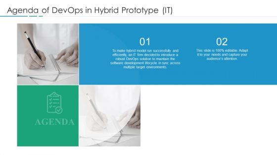 Agenda Of Devops In Hybrid Prototype IT Slides PDF