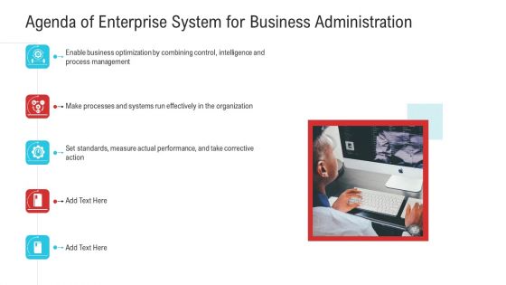 Agenda Of Enterprise System For Business Administration Inspiration PDF