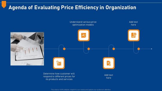 Agenda Of Evaluating Price Efficiency In Organization Brochure PDF