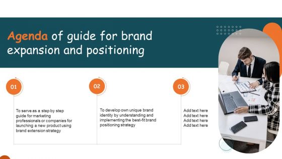 Agenda Of Guide For Brand Expansion And Positioning Slides PDF