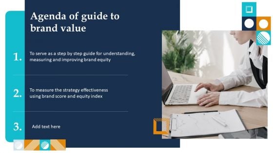 Agenda Of Guide To Brand Value Infographics PDF