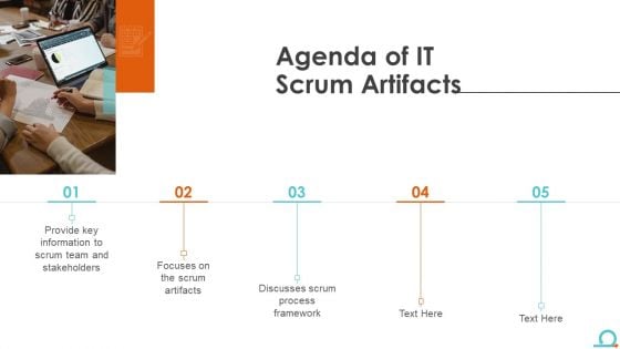 Agenda Of IT Scrum Artifacts Ppt Layouts Graphics Tutorials PDF