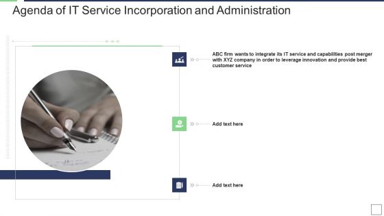 Agenda Of IT Service Incorporation And Administration Microsoft PDF