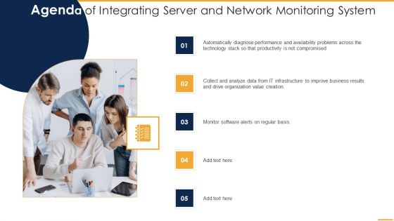Agenda Of Integrating Server And Network Monitoring System Microsoft PDF