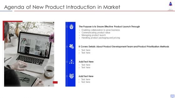 Agenda Of New Product Introduction In Market Pictures PDF