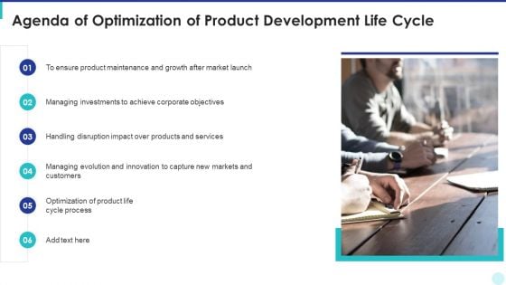 Agenda Of Optimization Of Product Development Life Cycle Elements PDF