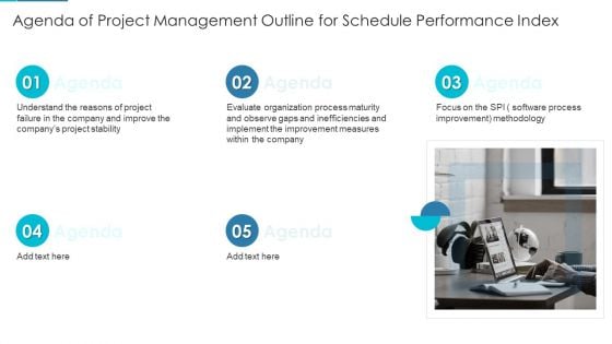 Agenda Of Project Management Outline For Schedule Performance Index Elements PDF