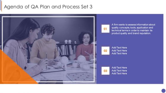 Agenda Of QA Plan And Process Set 3 Diagrams PDF Agenda Of QA Plan And Process Set 3 Diagrams PDF